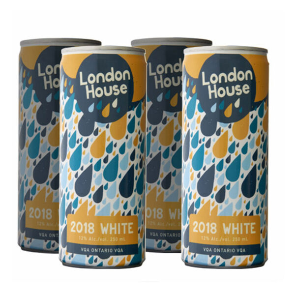 London House 2018 White 4 Pack Can